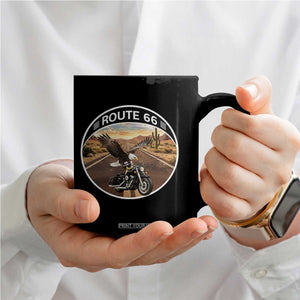 Route Highway 66 Motorcycle Eagle Coffee Mug Americana Adventure TS12 Print Your Wear