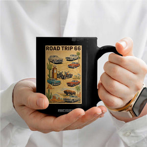Vintage Route Highway 66 Road Trip Poster Coffee Mug Open Road Adventure TS12 Print Your Wear