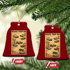 Vintage Route Highway 66 Road Trip Poster Ceramic Ornament Open Road Adventure TS12 Print Your Wear