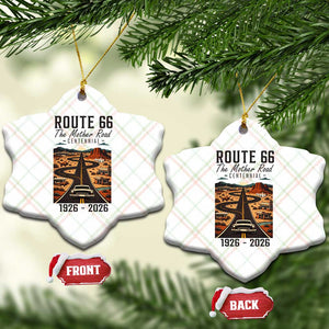 Route Highway 66 Mother Road Ceramic Ornament Vintage Distressed Road Trip Adventure TS12 Print Your Wear