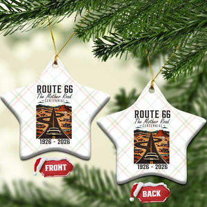 Route Highway 66 Mother Road Ceramic Ornament Vintage Distressed Road Trip Adventure TS12 Print Your Wear