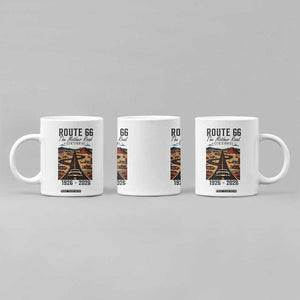 Route Highway 66 Mother Road Coffee Mug Vintage Distressed Road Trip Adventure TS12 Print Your Wear