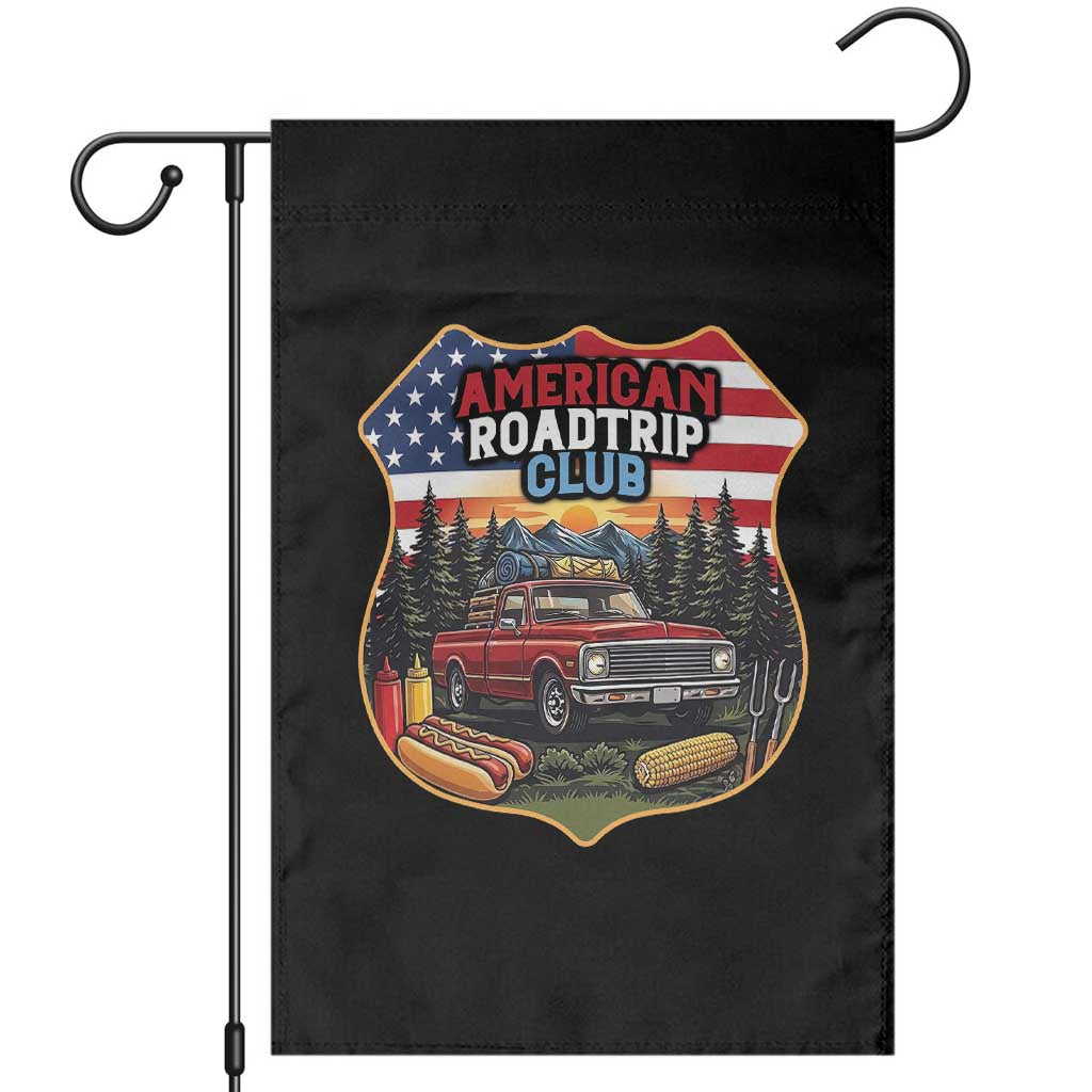 Route Highway 66 Garden Flag Vintage American Roadtrip Club Road Trip TS12 Black Print Your Wear