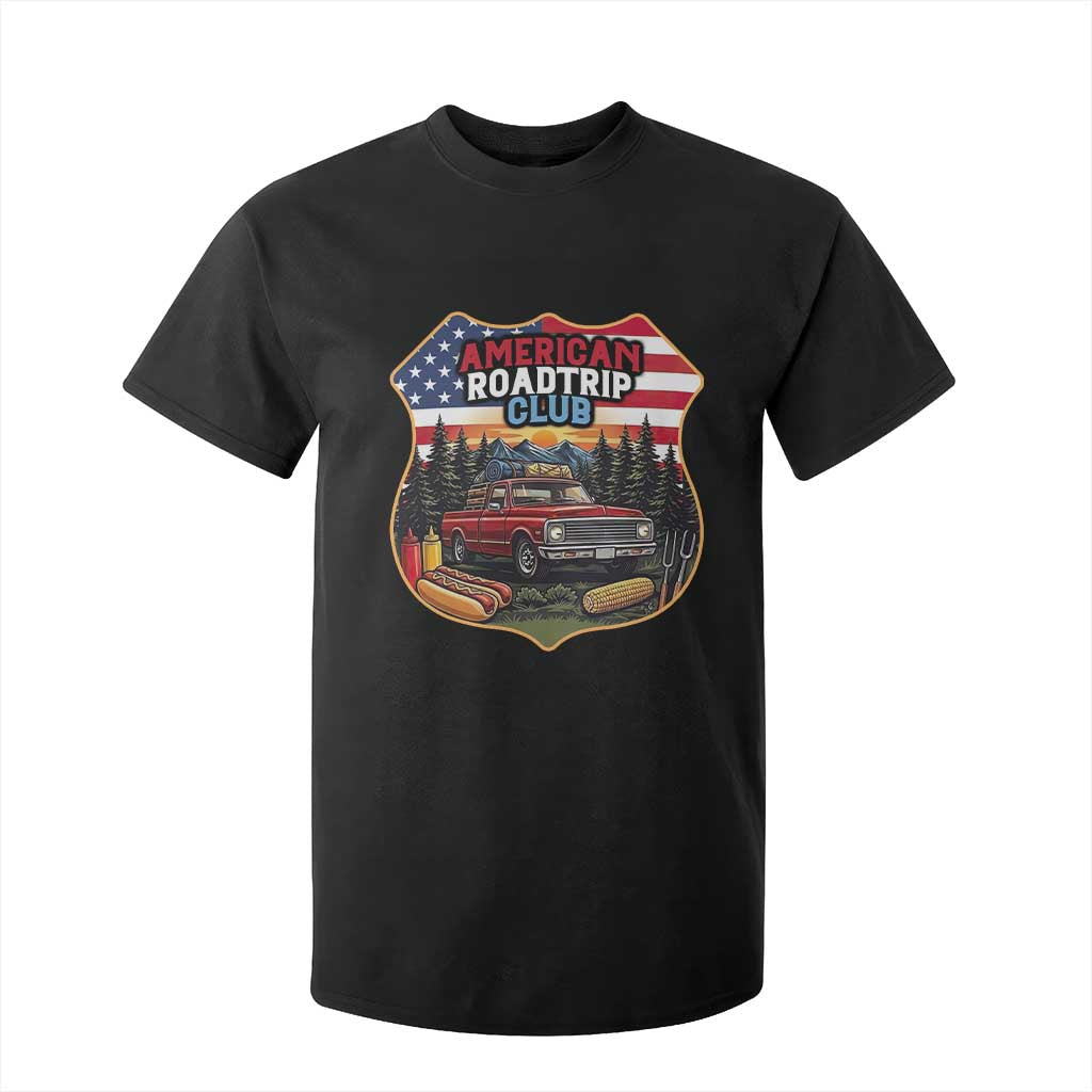Route Highway 66 T Shirt For Kid Vintage American Roadtrip Club Road Trip TS12 Black Print Your Wear