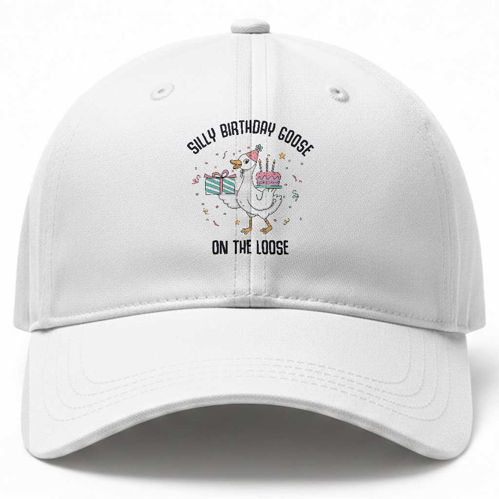Funny Silly Goose On The Loose Baseball Cap Birthday Party Gift TS12 Print Your Wear