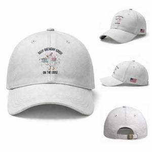 Funny Silly Goose On The Loose Baseball Cap Birthday Party Gift TS12 Baseball Cap Universal Fit White Print Your Wear