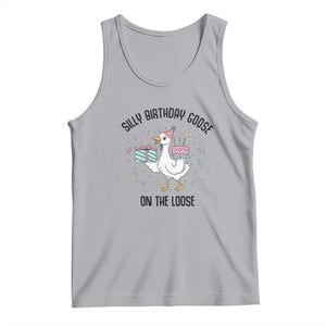 Funny Silly Goose On The Loose Tank Top Birthday Party Gift TS12 Athletic Heather Print Your Wear