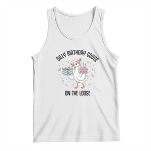 Funny Silly Goose On The Loose Tank Top Birthday Party Gift TS12 White Print Your Wear