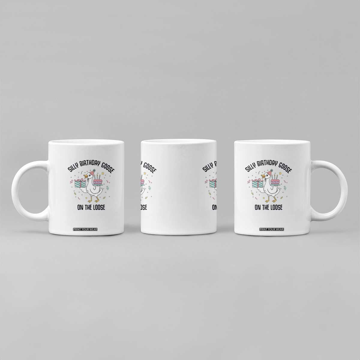 Funny Silly Goose On The Loose Coffee Mug Birthday Party Gift TS12 Print Your Wear