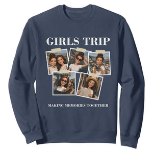Funny Doll Face Meme Girls Trip Sweatshirt Travel Squad Bestie Gift TS12 Navy Print Your Wear