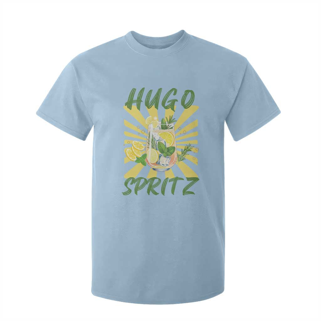 Hugo Spritz T Shirt For Kid Funny Tropical Cocktail Vacation TS12 Light Blue Print Your Wear