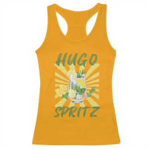 Hugo Spritz Racerback Tank Top Funny Tropical Cocktail Vacation TS12 Gold Print Your Wear