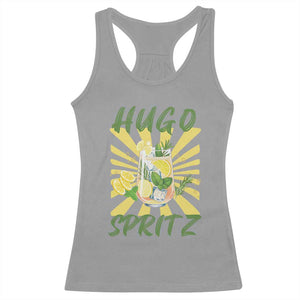 Hugo Spritz Racerback Tank Top Funny Tropical Cocktail Vacation TS12 Sport Gray Print Your Wear