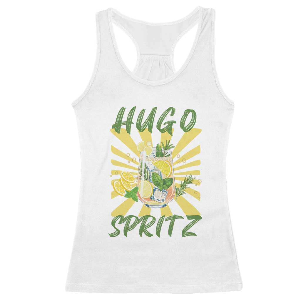 Hugo Spritz Racerback Tank Top Funny Tropical Cocktail Vacation TS12 White Print Your Wear