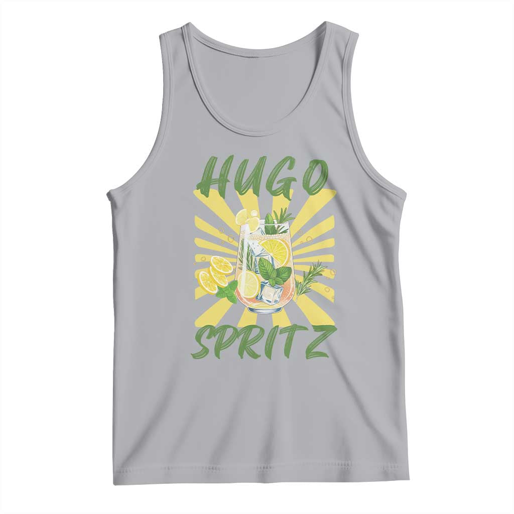Hugo Spritz Tank Top Funny Tropical Cocktail Vacation TS12 Athletic Heather Print Your Wear