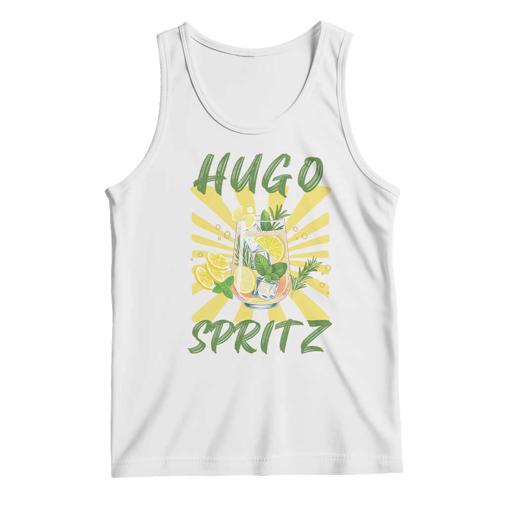 Hugo Spritz Tank Top Funny Tropical Cocktail Vacation TS12 White Print Your Wear