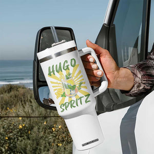 Hugo Spritz Tumbler With Handle Funny Tropical Cocktail Vacation TS12 Print Your Wear