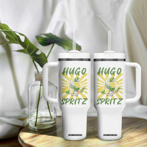 Hugo Spritz Tumbler With Handle Funny Tropical Cocktail Vacation TS12 Print Your Wear