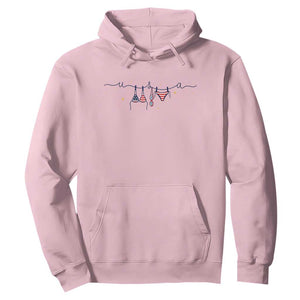 Patriotic American Flag Bikini Hoodie USA Summer Vacation Gift TS12 Light Pink Print Your Wear