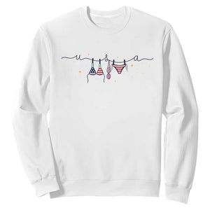 Patriotic American Flag Bikini Sweatshirt USA Summer Vacation Gift TS12 White Print Your Wear