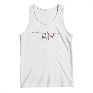 Patriotic American Flag Bikini Tank Top USA Summer Vacation Gift TS12 White Print Your Wear