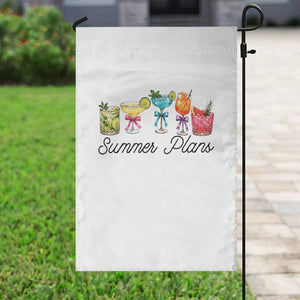 Funny Summer Plans Garden Flag Refreshing Tropical Cocktail Lover Gift TS12 Print Your Wear