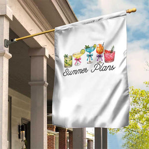 Funny Summer Plans Garden Flag Refreshing Tropical Cocktail Lover Gift TS12 Print Your Wear