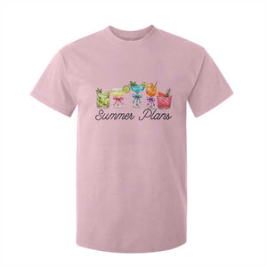 Funny Summer Plans T Shirt For Kid Refreshing Tropical Cocktail Lover Gift TS12 Light Pink Print Your Wear