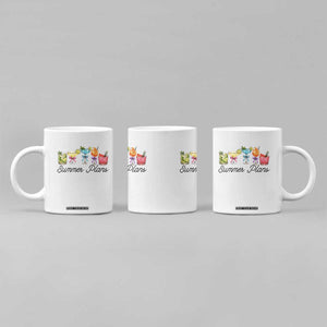 Funny Summer Plans Coffee Mug Refreshing Tropical Cocktail Lover Gift TS12 Print Your Wear
