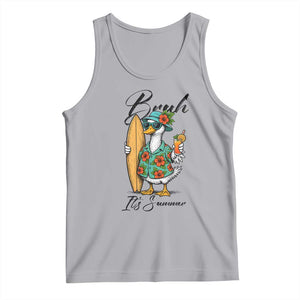 Bruh Its Summer Tank Top Funny Hawaiian Goose Surfer Graphic TS12 Athletic Heather Print Your Wear