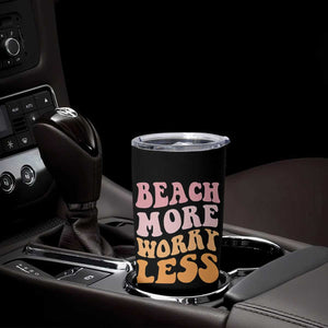 Beach More Worry Less Tumbler Cup Boho Summer Vacation TS12 Print Your Wear
