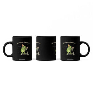 Off To Start Chapter 21 Coffee Mug Funny Frog Scooter 21st Birthday Gift TS12 Print Your Wear