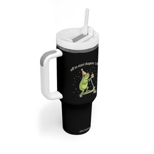 Off To Start Chapter 18 Tumbler With Handle Funny Frog Scooter 18th Birthday Gift TS12 Print Your Wear