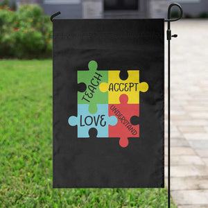 Special Ed Educator Autism Support Garden Flag Teach Accept Understand Love TS12 Print Your Wear