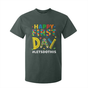 Autism Acceptance Back To School Educator T Shirt For Kid Happy First Day TS12 Dark Forest Green Print Your Wear