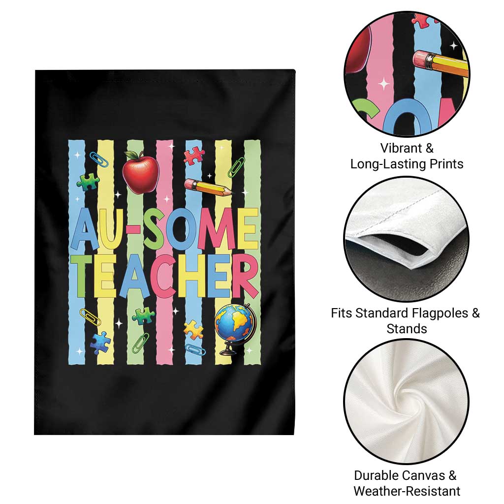 Special Ed Teacher Autism Acceptance Garden Flag Au Some Teacher TS12 Print Your Wear
