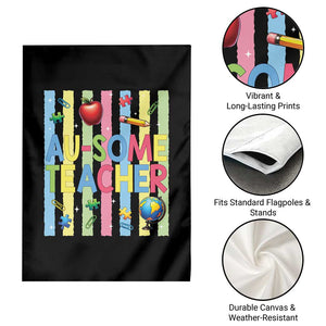 Special Ed Teacher Autism Acceptance Garden Flag Au Some Teacher TS12 Print Your Wear