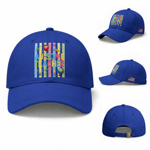 Special Ed Teacher Autism Acceptance Baseball Cap Au Some Teacher TS12 Baseball Cap Universal Fit Royal Blue Print Your Wear