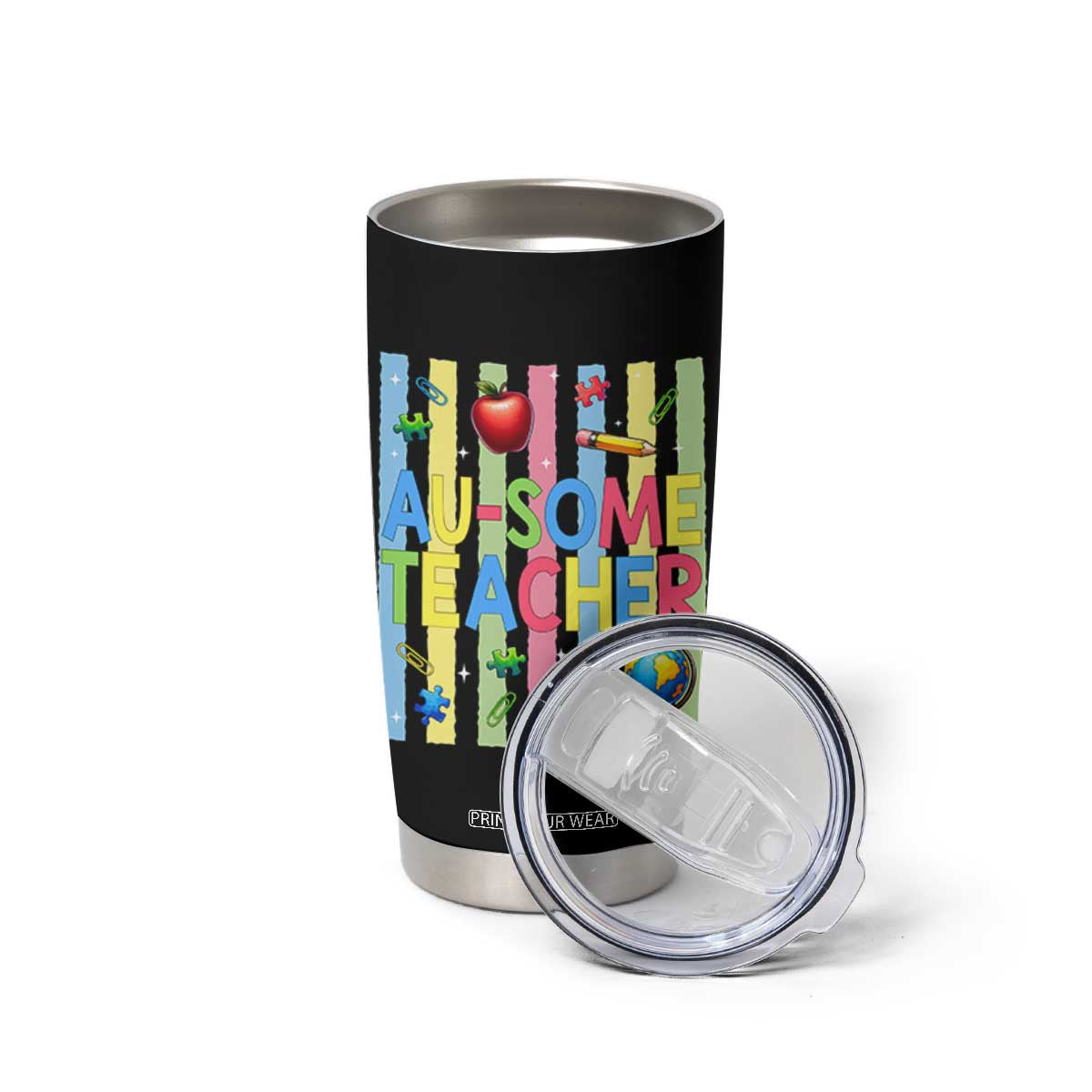 Special Ed Teacher Autism Acceptance Tumbler Cup Au Some Teacher TS12 Print Your Wear
