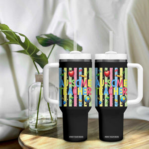 Special Ed Teacher Autism Acceptance Tumbler With Handle Au Some Teacher TS12 Print Your Wear