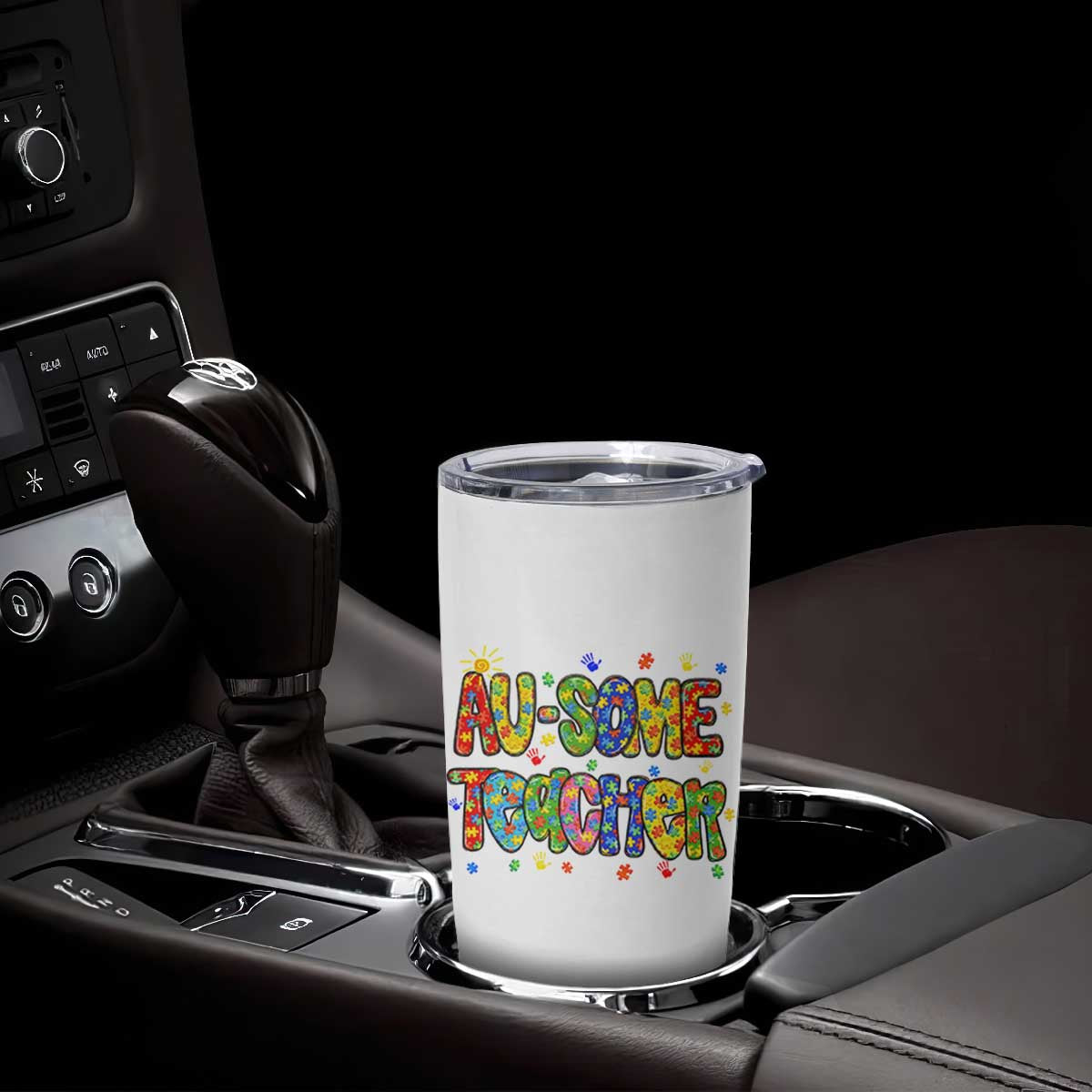 Autism Acceptance Special Education Teacher Tumbler Cup Au Some Teacher TS12 Print Your Wear