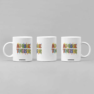 Autism Acceptance Special Education Teacher Coffee Mug Au Some Teacher TS12 Print Your Wear