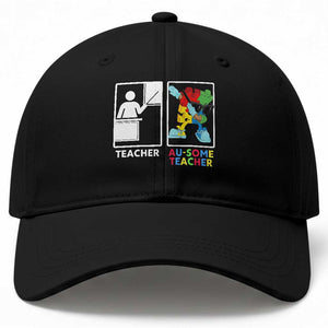 Funny Au Some Teacher Baseball Cap Autism Acceptance Special Education Gift TS12 Print Your Wear