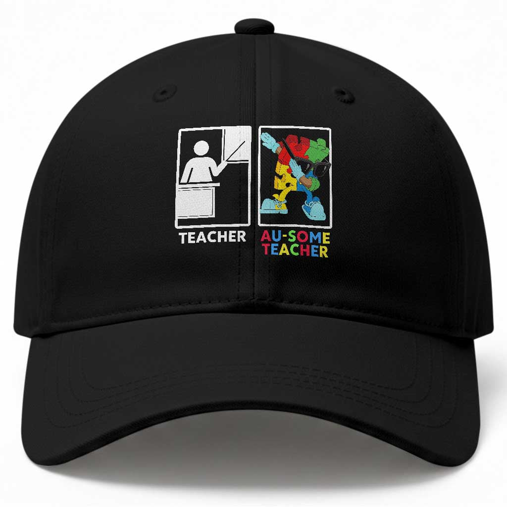 Funny Au Some Teacher Baseball Cap Autism Acceptance Special Education Gift TS12 Print Your Wear