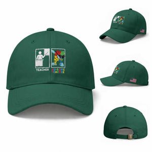 Funny Au Some Teacher Baseball Cap Autism Acceptance Special Education Gift TS12 Baseball Cap Universal Fit Irish Green Print Your Wear