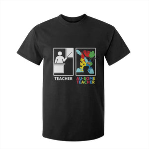 Funny Au Some Teacher T Shirt For Kid Autism Acceptance Special Education Gift TS12 Black Print Your Wear