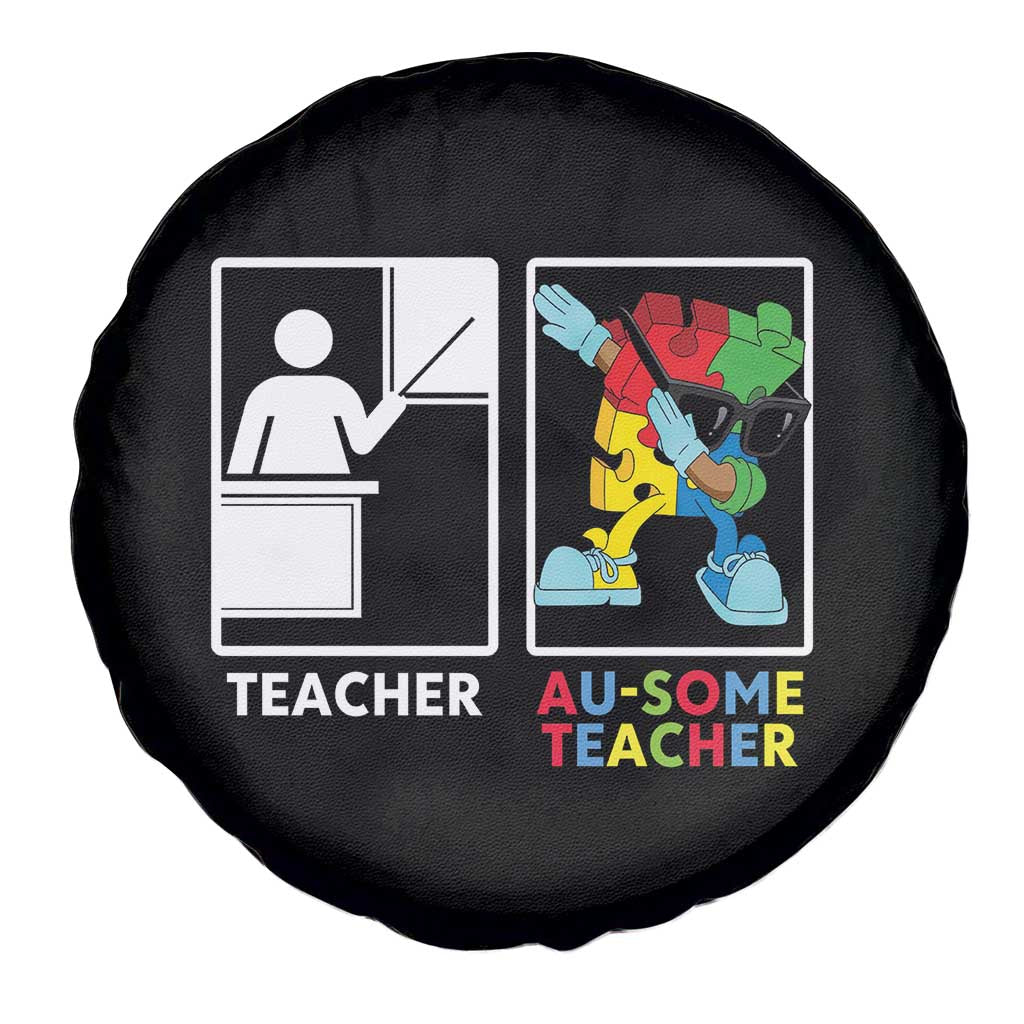 Funny Au Some Teacher Spare Tire Cover Autism Acceptance Special Education Gift TS12 Print Your Wear
