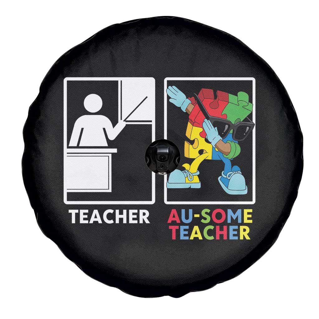Funny Au Some Teacher Spare Tire Cover Autism Acceptance Special Education Gift TS12 Print Your Wear