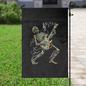 Autism Acceptance Rock Guitar Skeleton Garden Flag Music Lover TS12 Print Your Wear