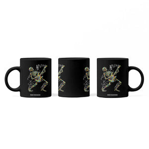 Autism Acceptance Rock Guitar Skeleton Coffee Mug Music Lover TS12 Print Your Wear